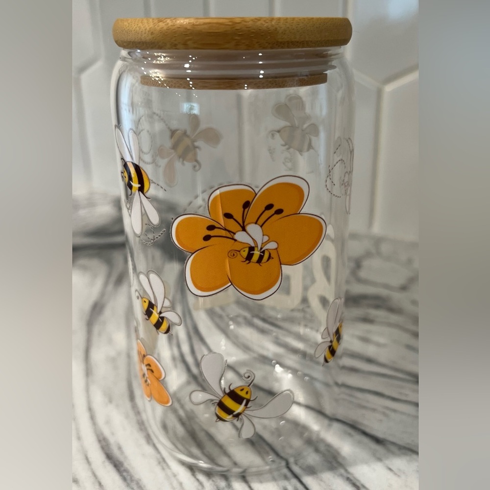 SUNFLOWERS & BEES drinkware - Picture 4 of 7